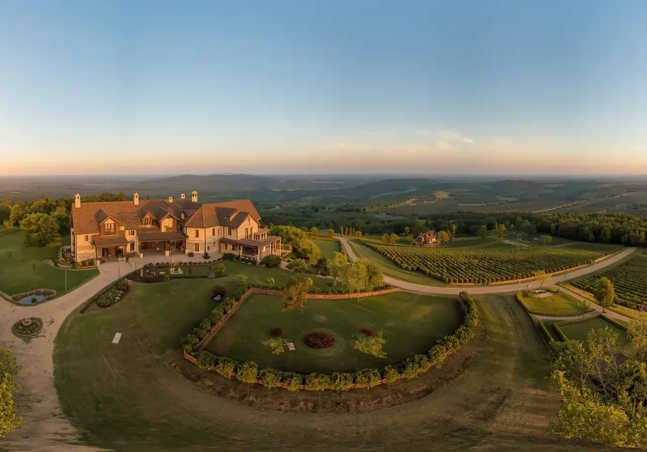 Designed for True Farmhouse Living Peaceful farmhouse surrounded by open land and green natural landscapes